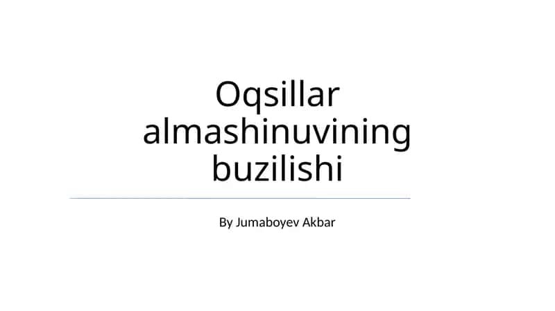 Oqsillar almashinuvining buzilishi