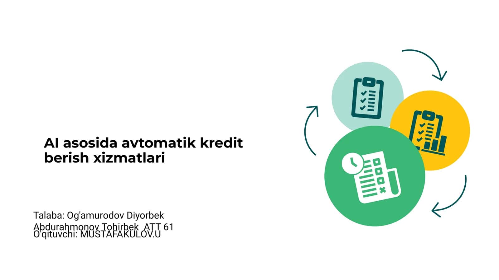 AI asosida avtomatik kredit berish xizmatlari