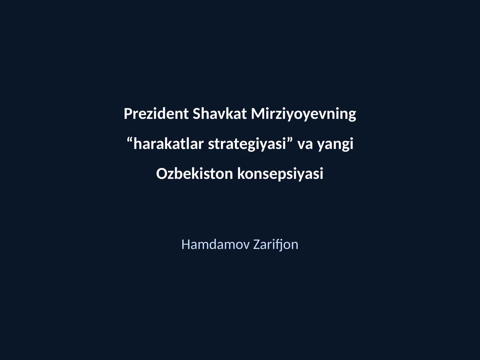Harakatlar strategiyasi