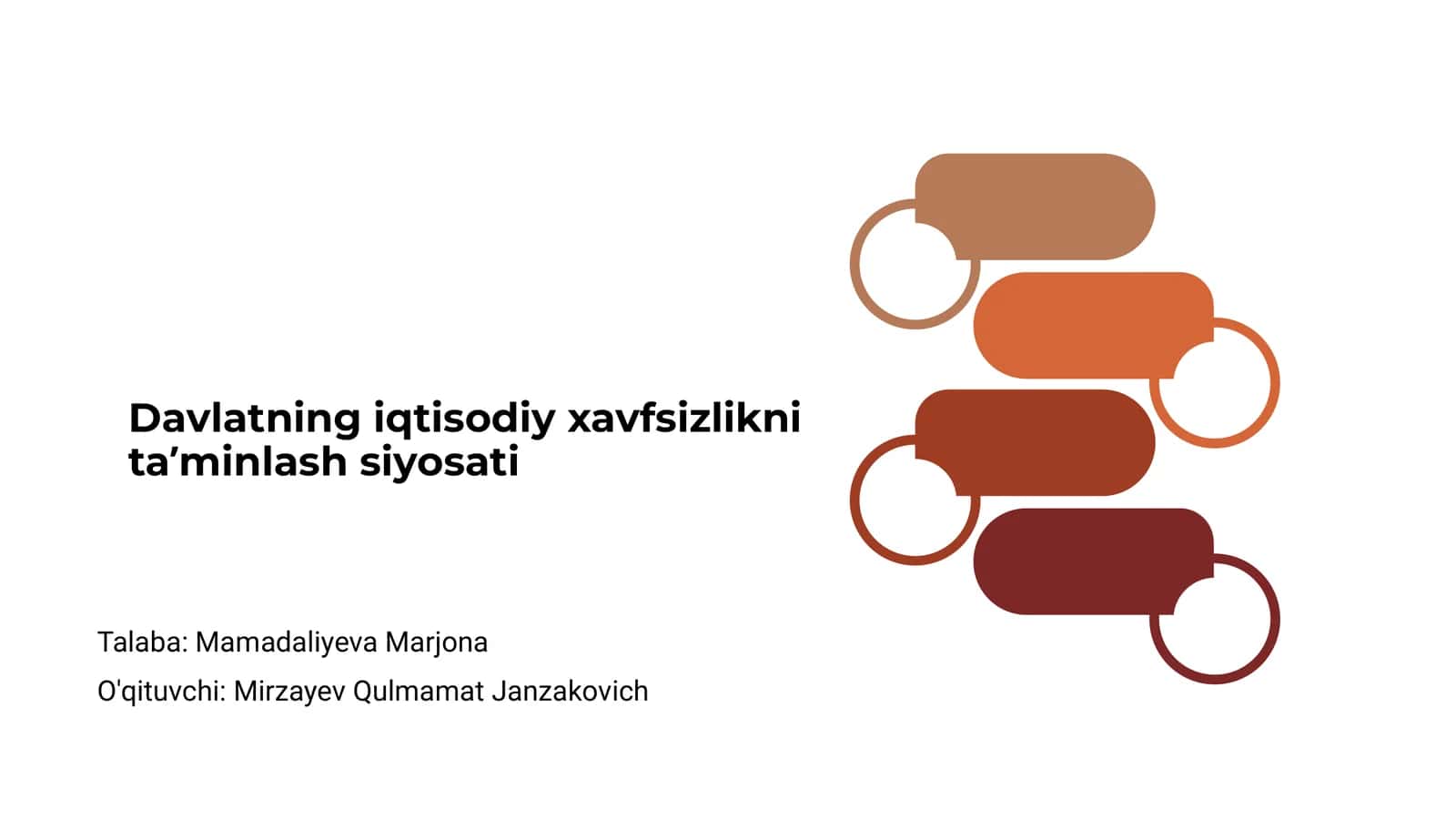 Davlatning iqtisodiy xavfsizlikni taʼminlash siyosati