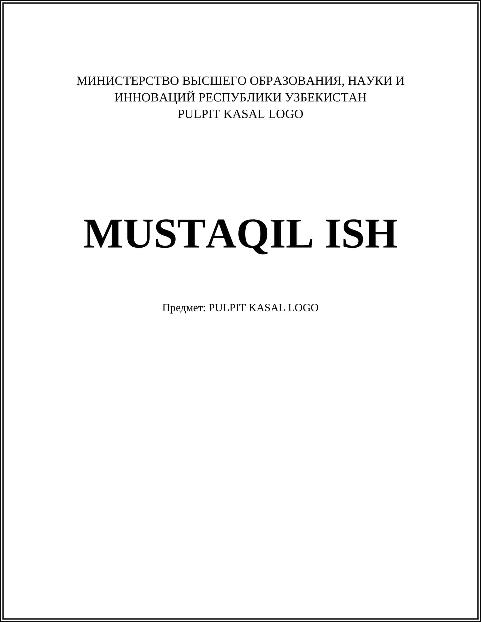 PULPIT KASAL LOGO