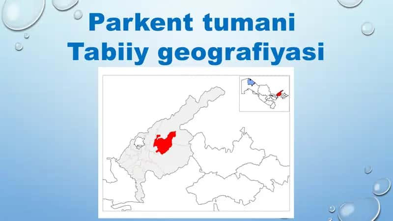 Parkent tumani Tabiiy geografiyasi