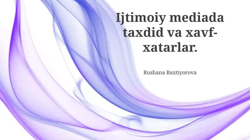 Ijtimoiy tarmoqlardagi zararli dasturlar va viruslar