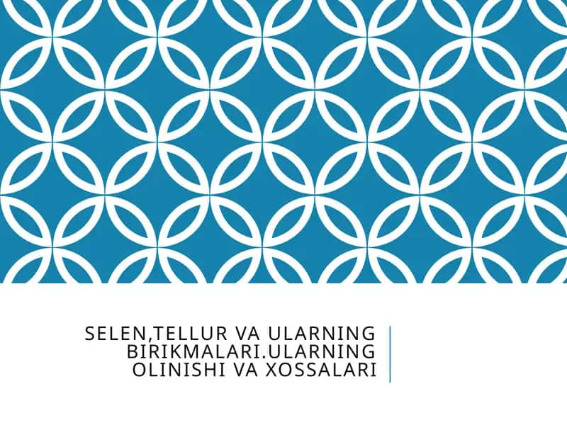 Selenva Tellur