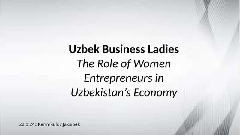 Uzbek Business Ladies