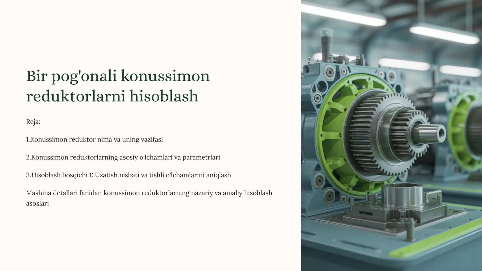 Konussimon Reduktorlar