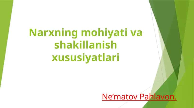 Iqtisodiyot nazariyasi mustaqil ish