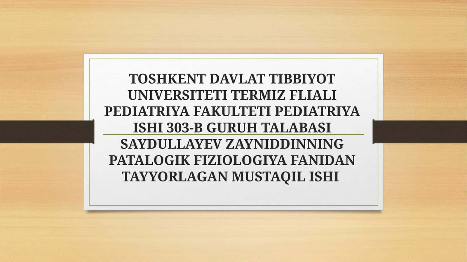 Pirogenmoddalar Termoregulyatsiyajarayonidagiahamiyati