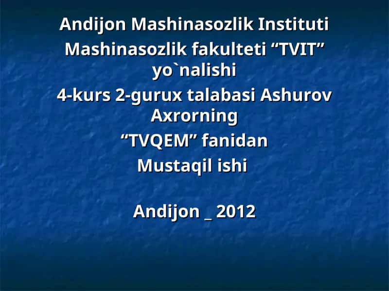 Lasetti avtomobilida qo’llaniladigan eksplutatsion materiallar