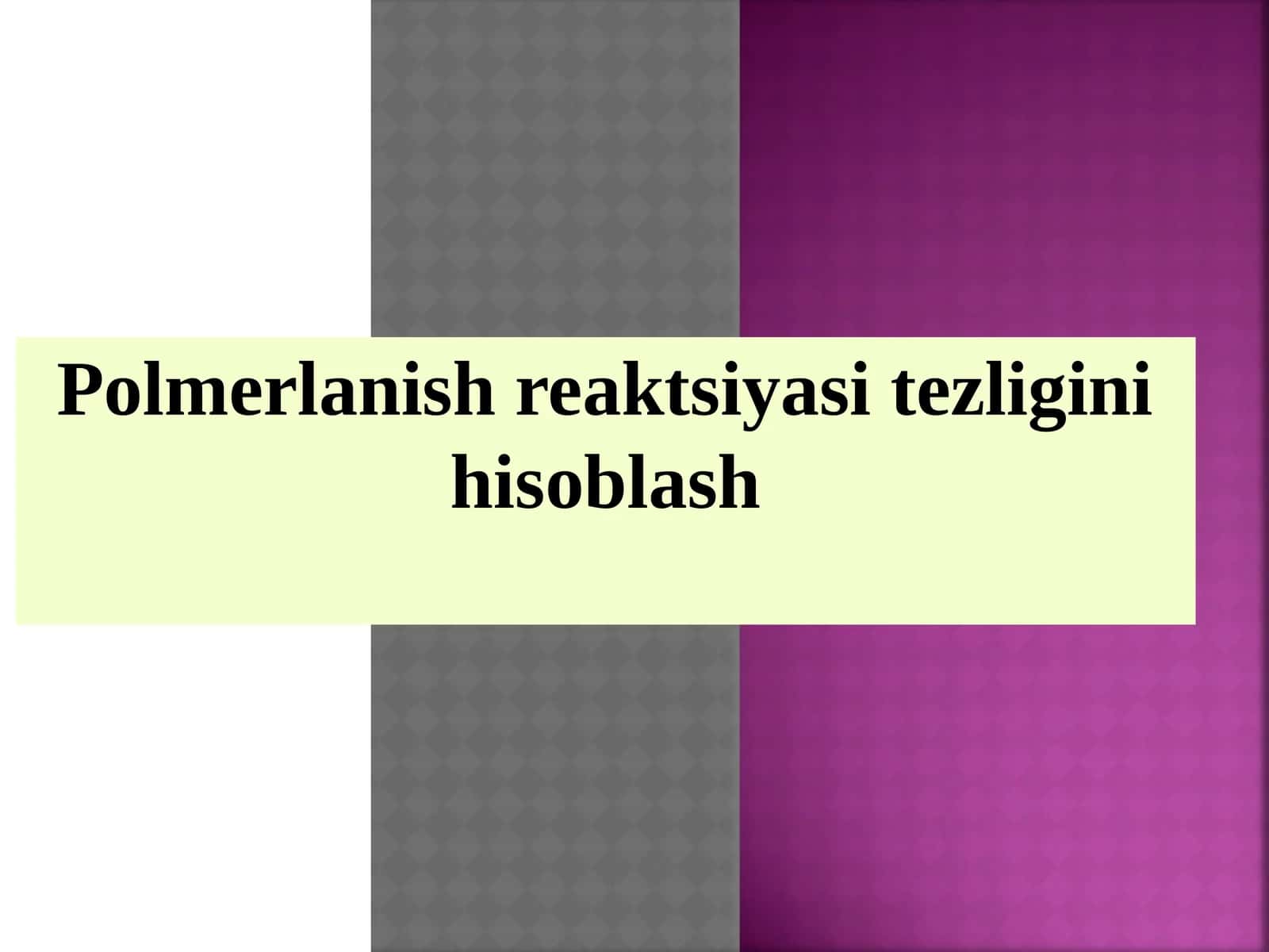 Anionik polimerlanish