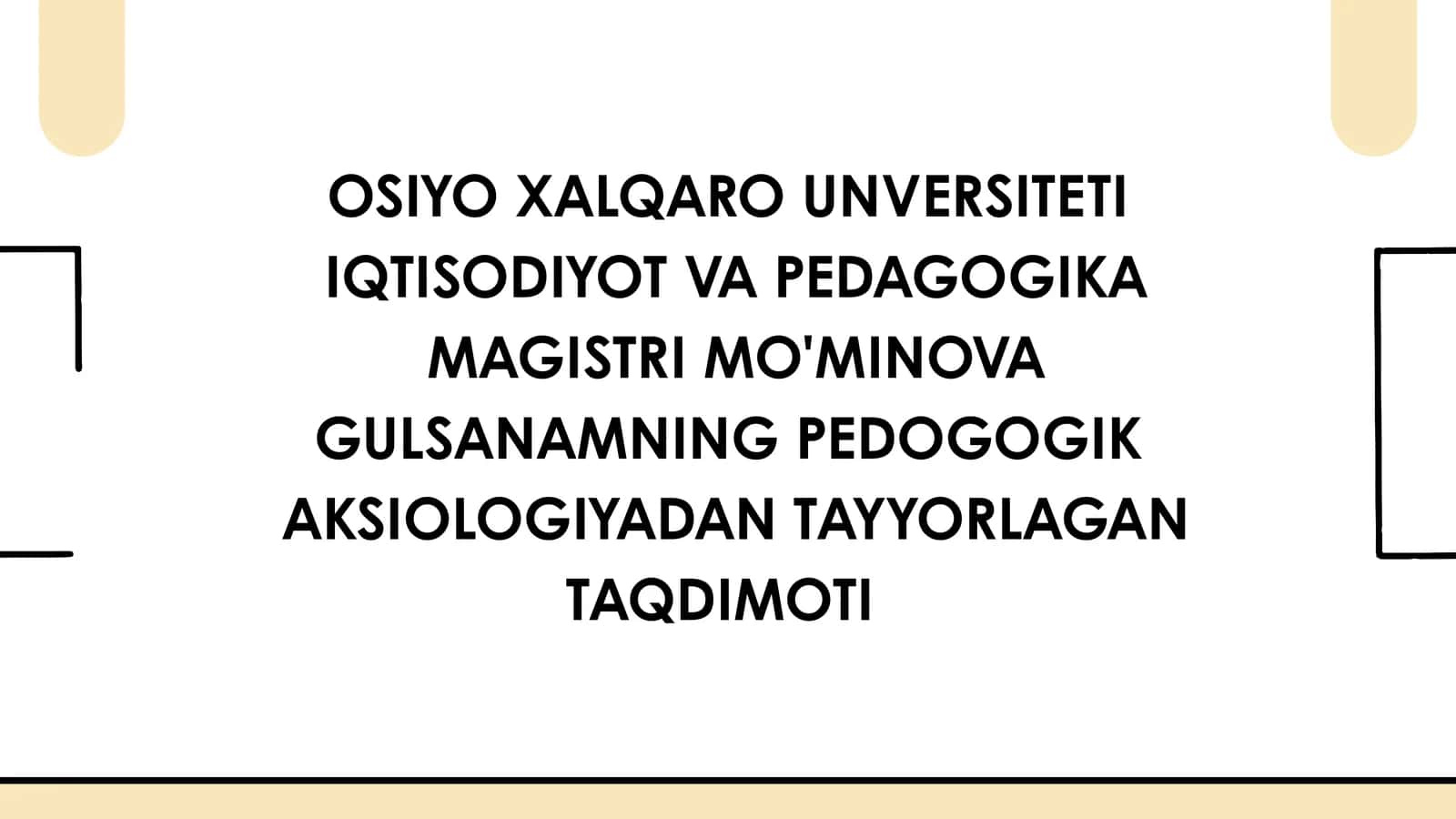 Pedagogik Aksiologiya