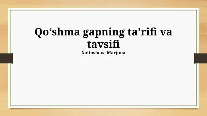 Murakkab Gapning Ta'rifi