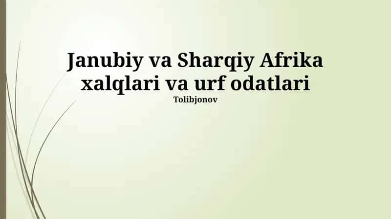 Bantu xalqlari