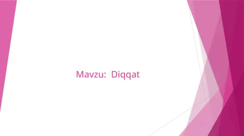 Diqqatning nazariy asoslari