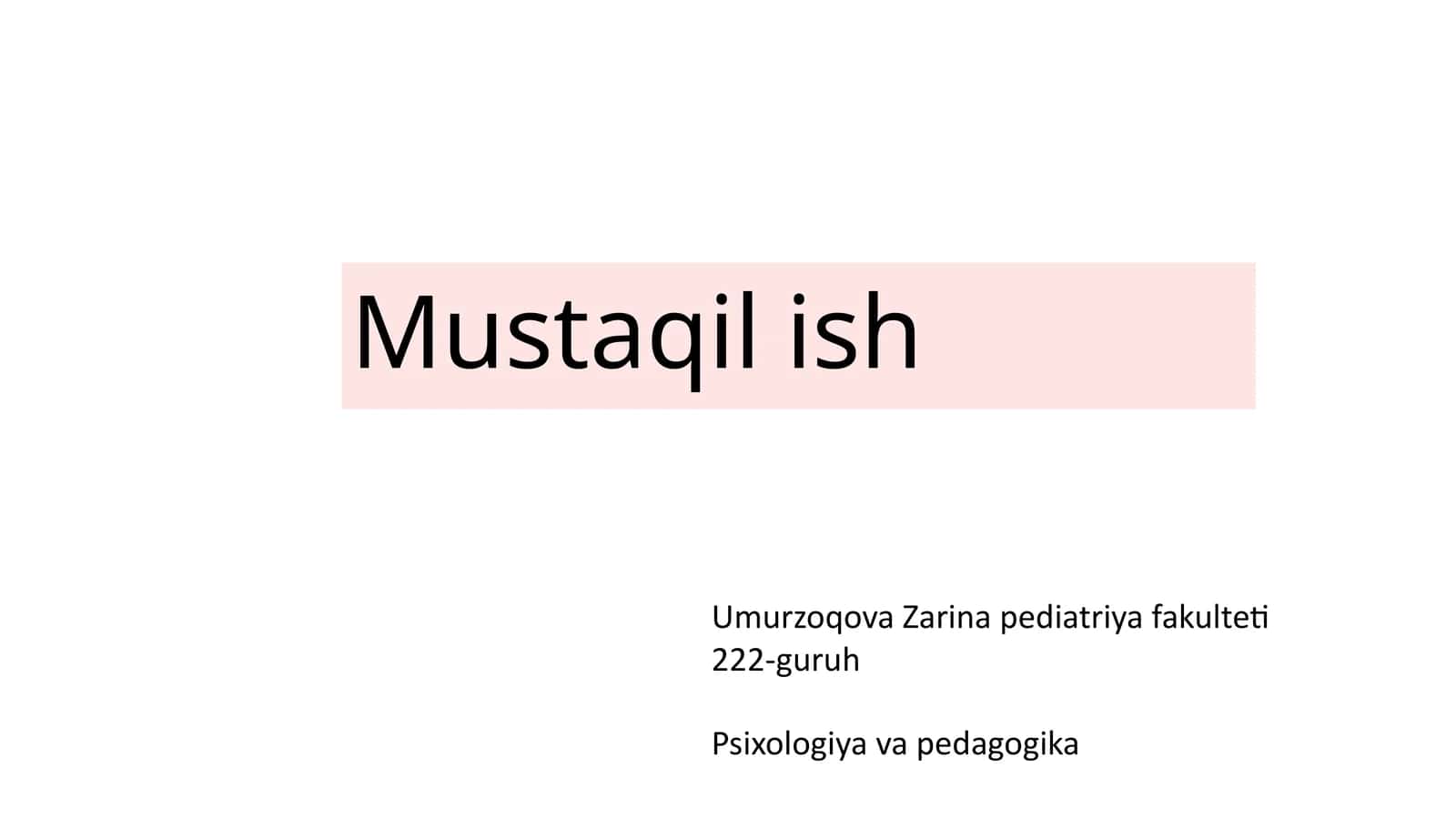 Shaxsning Psixik Bilish Jarayonlari: Tafakkur, Nutq va Hayol