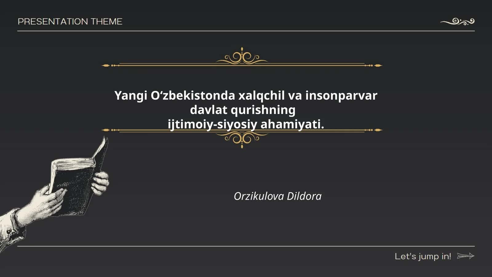 Yangi O‘zbekistonda xalqchil va insonparvar davlat qurishning ijtimoiy-siyosiy ahamiyati