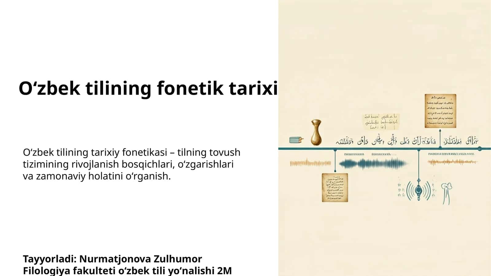 Oʻzbek tilining fonetik tarixi