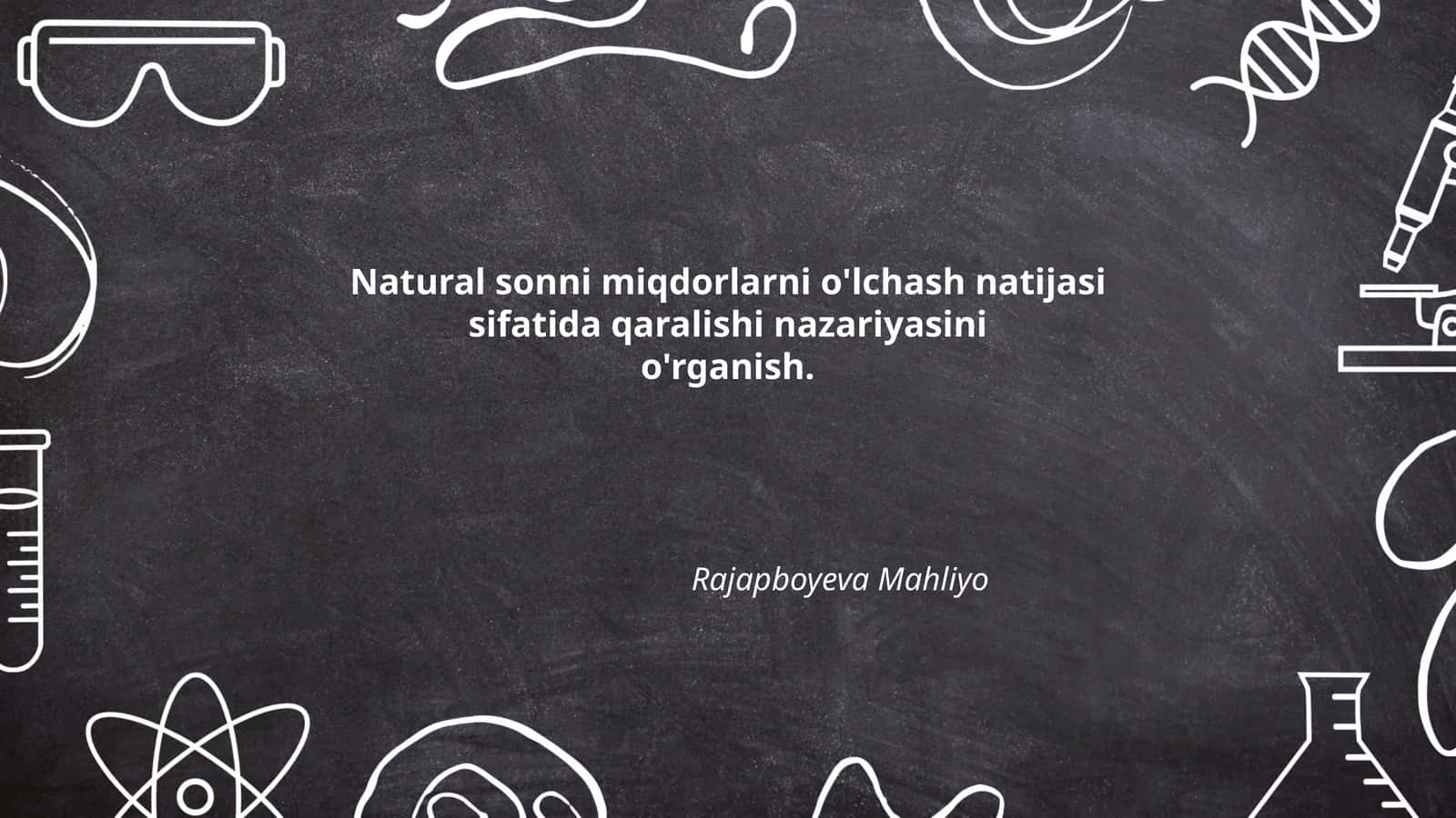 O'lchash nazariyasi