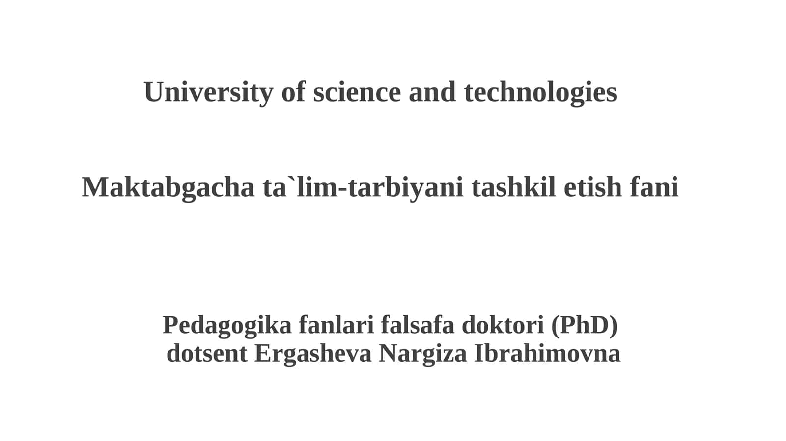 Bo‘lajak maktabgacha ta’lim pedagoglarini kreativ qobiliyatlarini rivojlantirish. Maktabgacha ta’lim tashkiloti tarbiyachisi shaxsiga qo‘yiladigan talablar