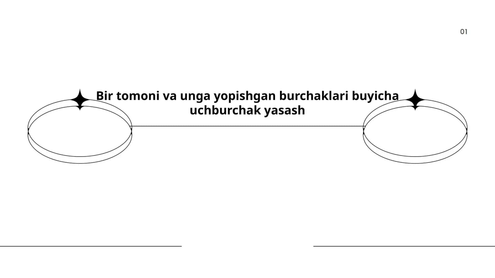 Uchburchak Yasash Qoidalari