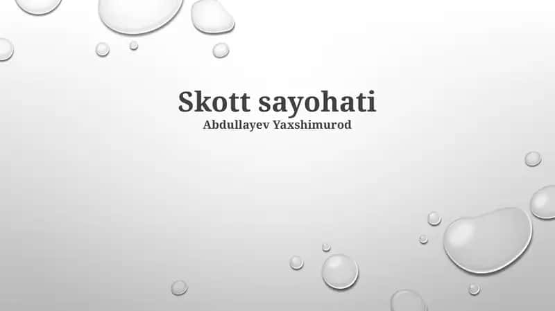 Skott sayohati