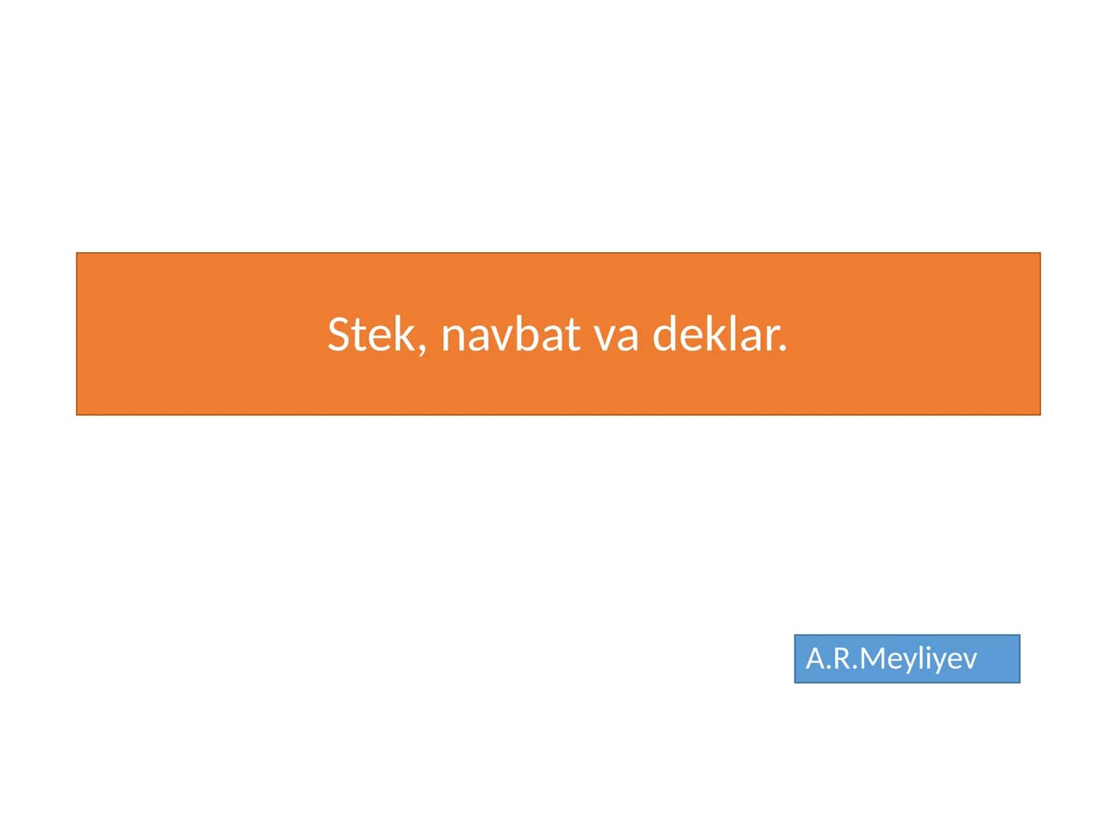 Stek (Stack)