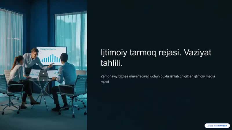 Ijtimoiy Tarmoq Strategiyasi