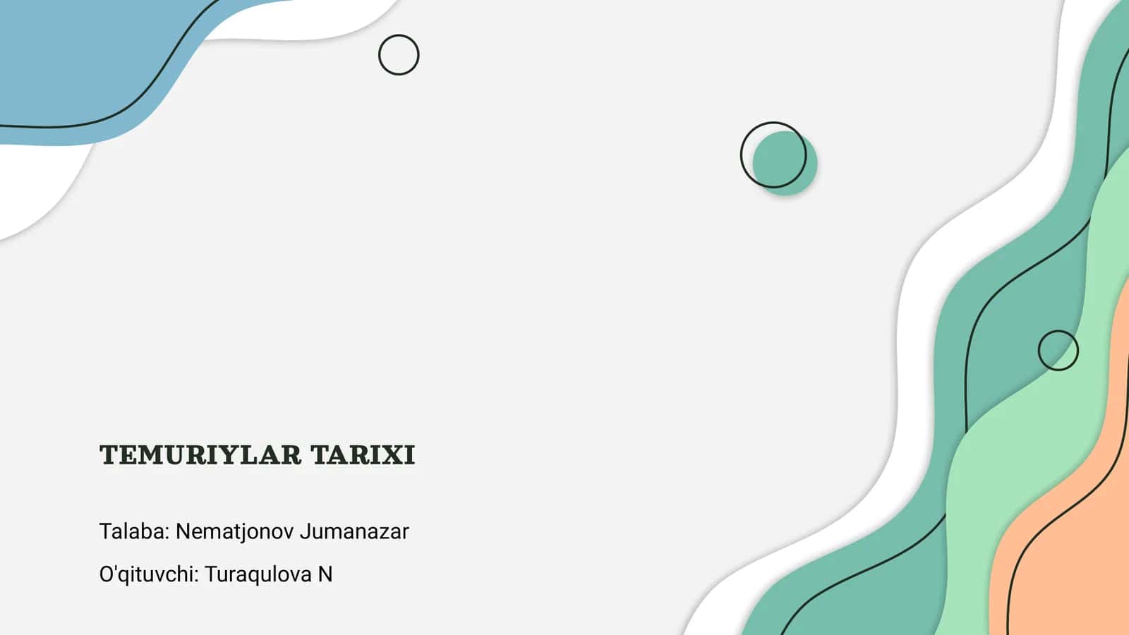 TEMURIYLAR TARIXI