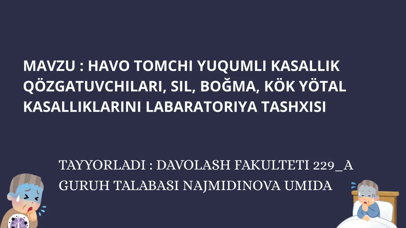 Havo Tomchi Yuqmlı Kasallik Qözgatuvchilari, Sil, Boğma, Kök Yötal Kasalliklarini Laboratoriya Tashxisi