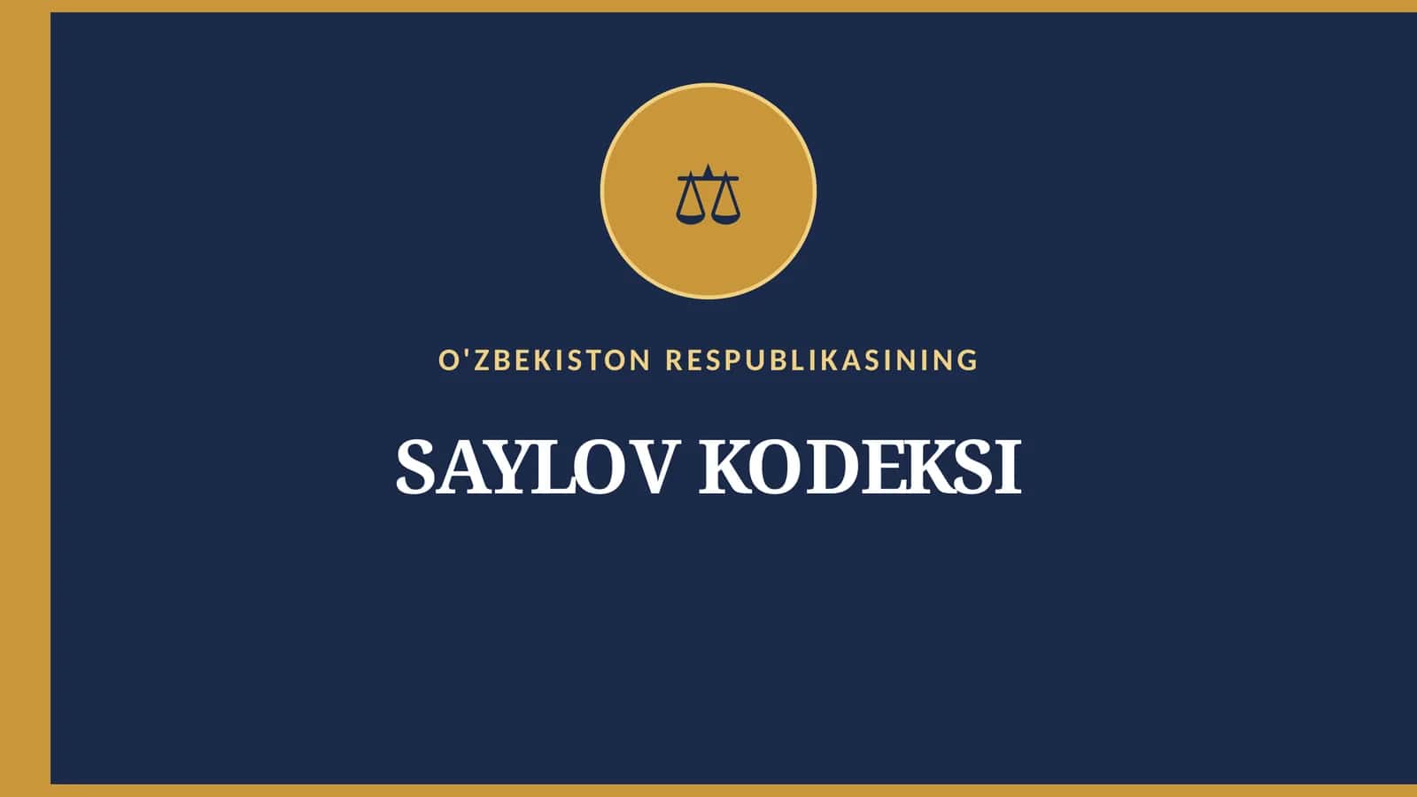 SAYLOV KODEKSI