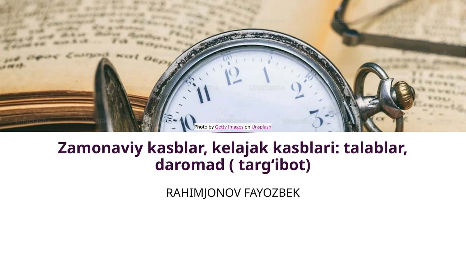 Zamonaviy kasblar, kelajak kasblari: talablar, daromad ( targʻibot)
