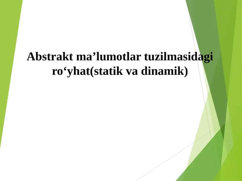 Bog’langan ro’y’hatlar