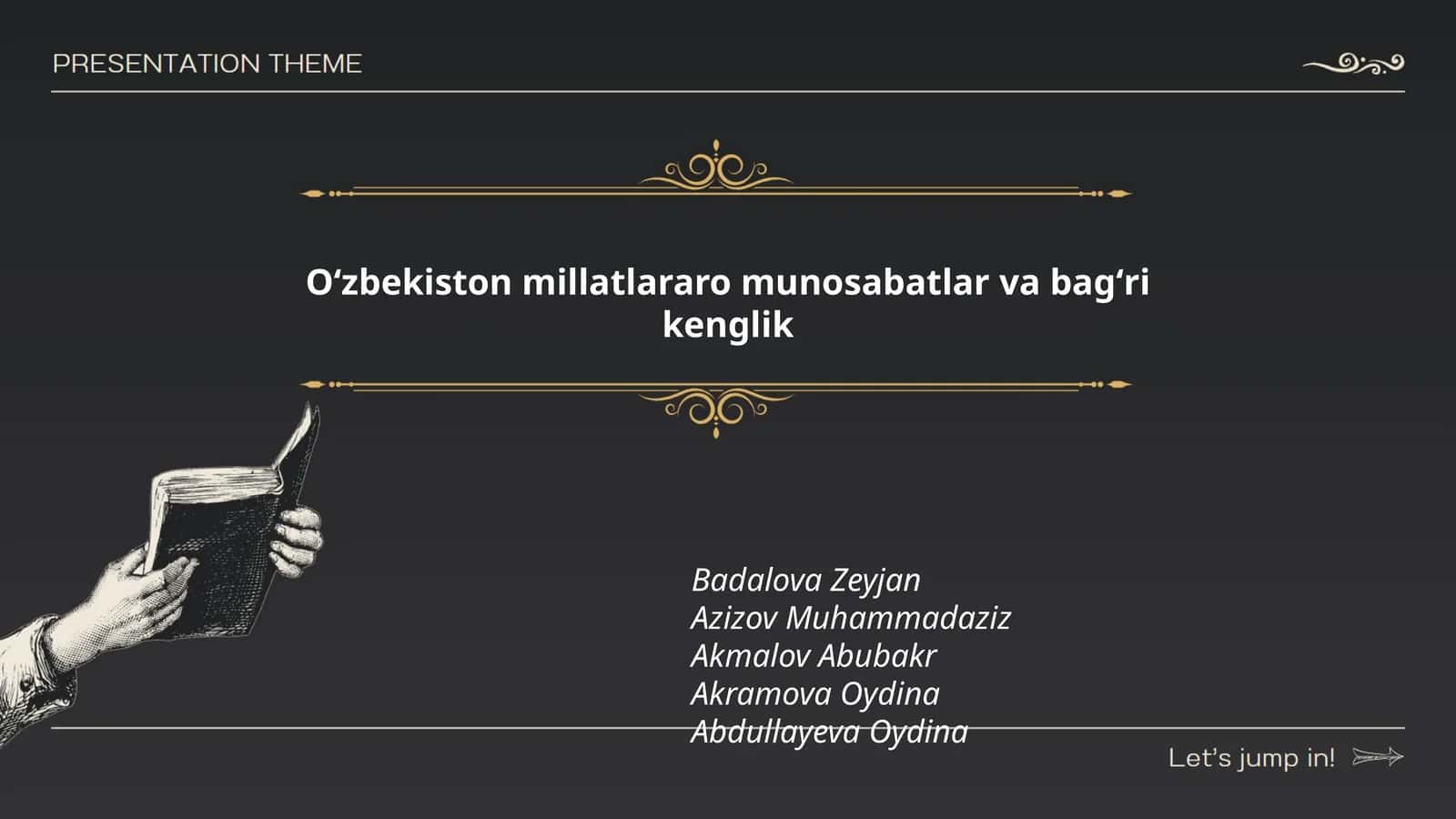 Oʻzbekiston millatlararo munosabatlar va bagʻri kenglik