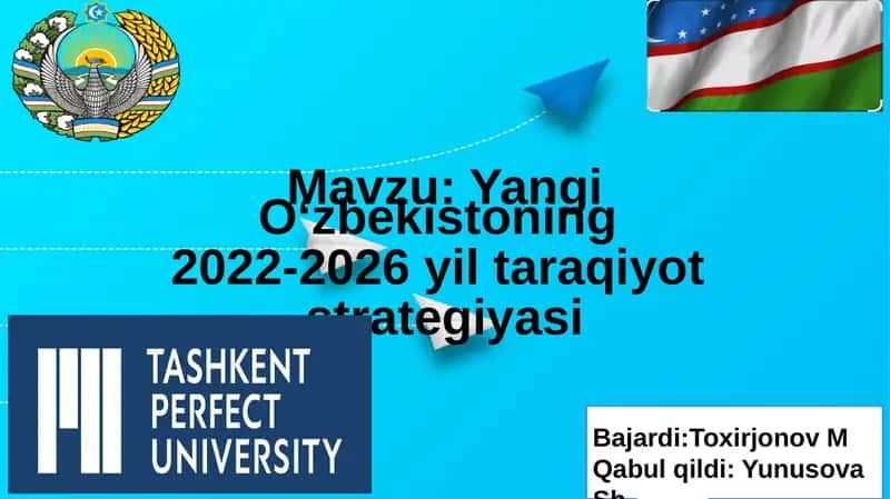Yangi O'zbekistoning 2022-2026 yil taraqiyot strategiyasi