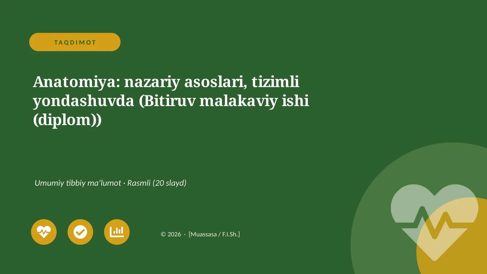 Anatomiya: nazariy asoslari, tizimli yondashuvda (Bitiruv malakaviy ishi (diplom))