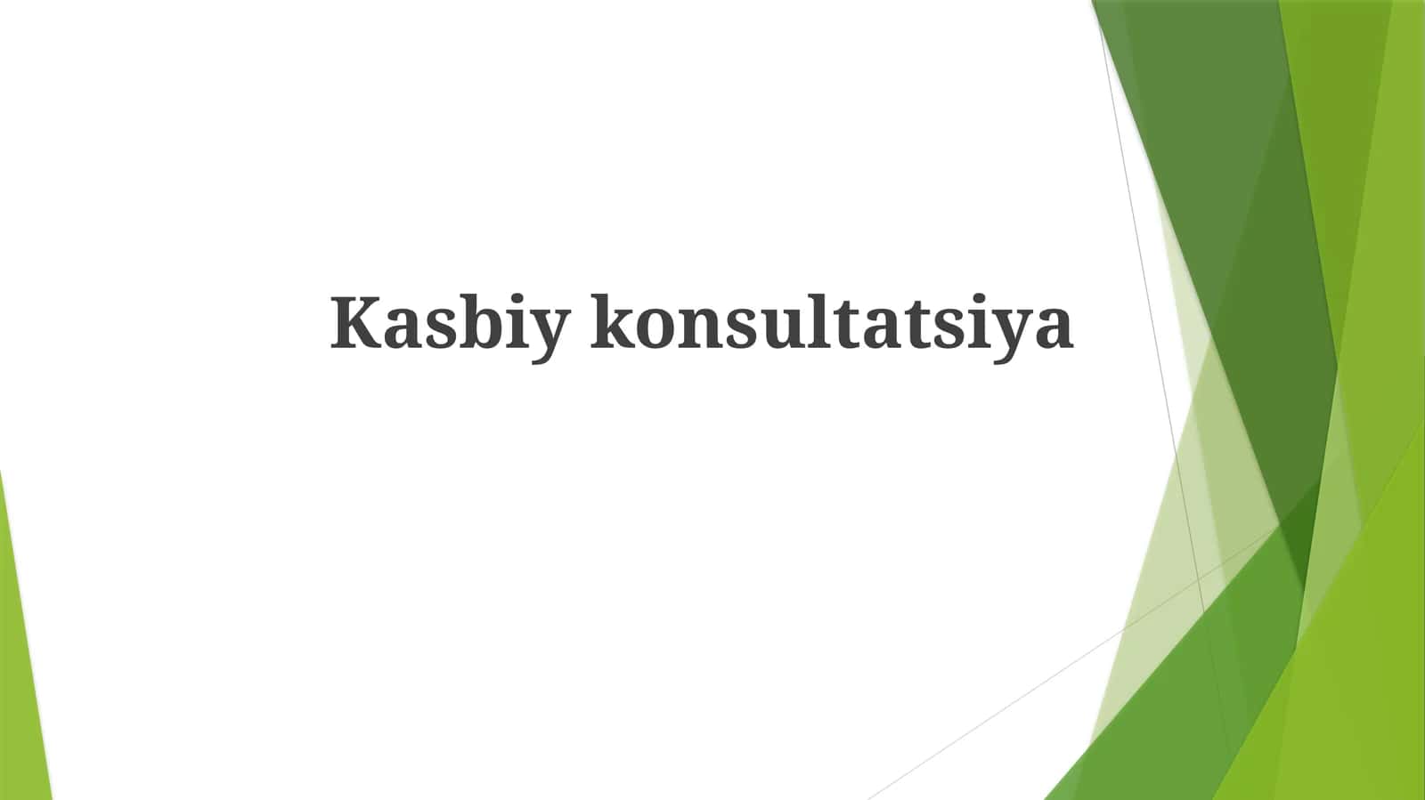 Kasbiykonsultatsiya