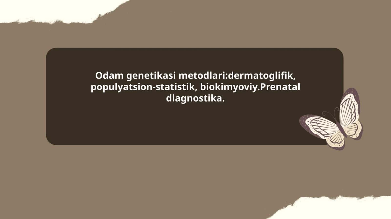 Dermatoglifik tahlil usullari