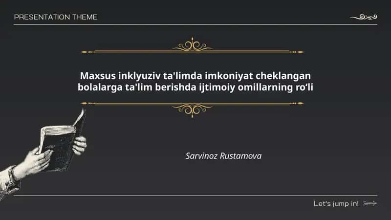 Maxsus inklyuziv ta'limda imkoniyat cheklangan bolalarga ta'lim berishda ijtimoiy omillarning roʻli