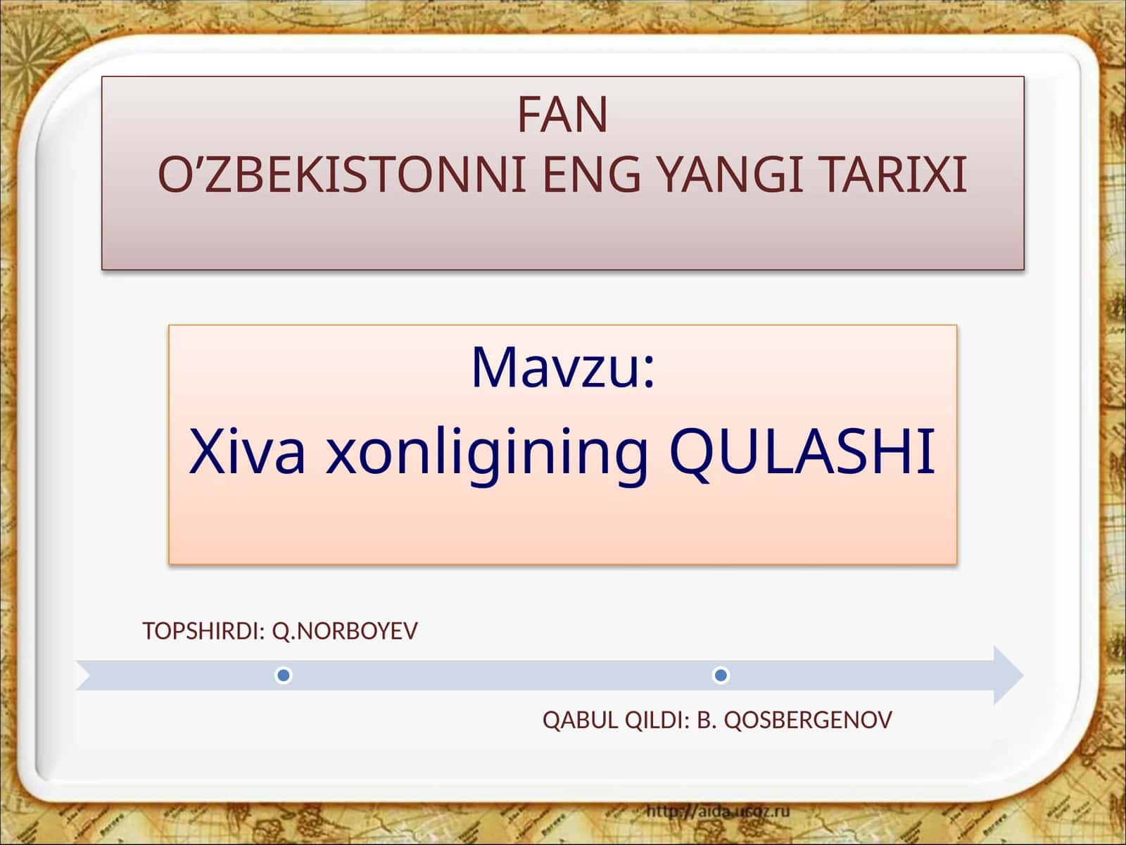 Xivaxonligining QULASHI