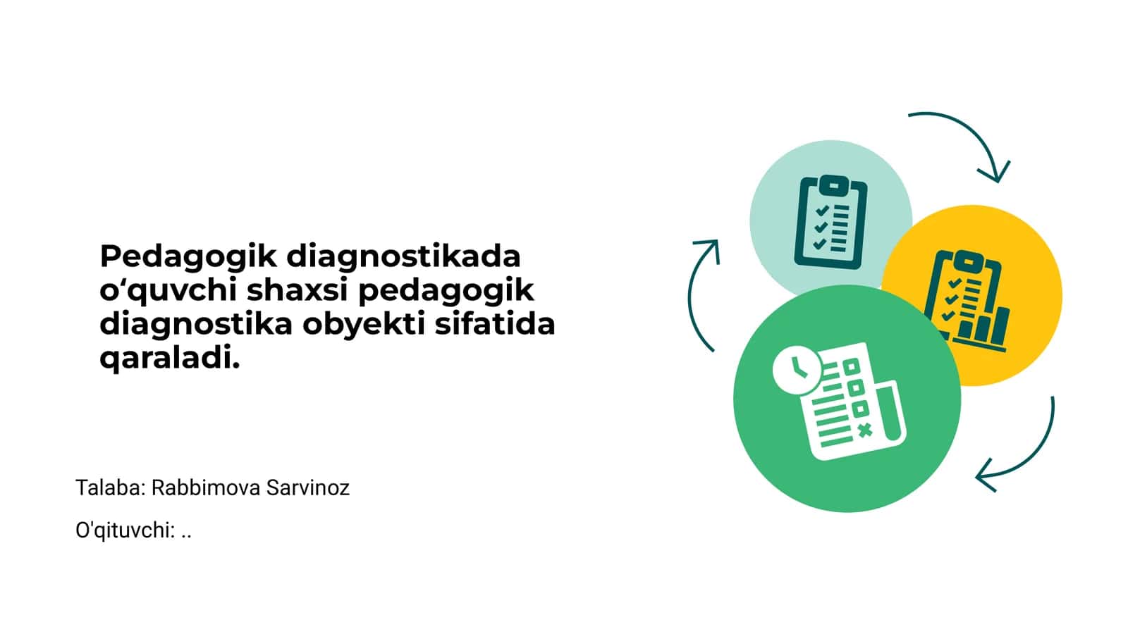 Pedagogik diagnostika asoslari