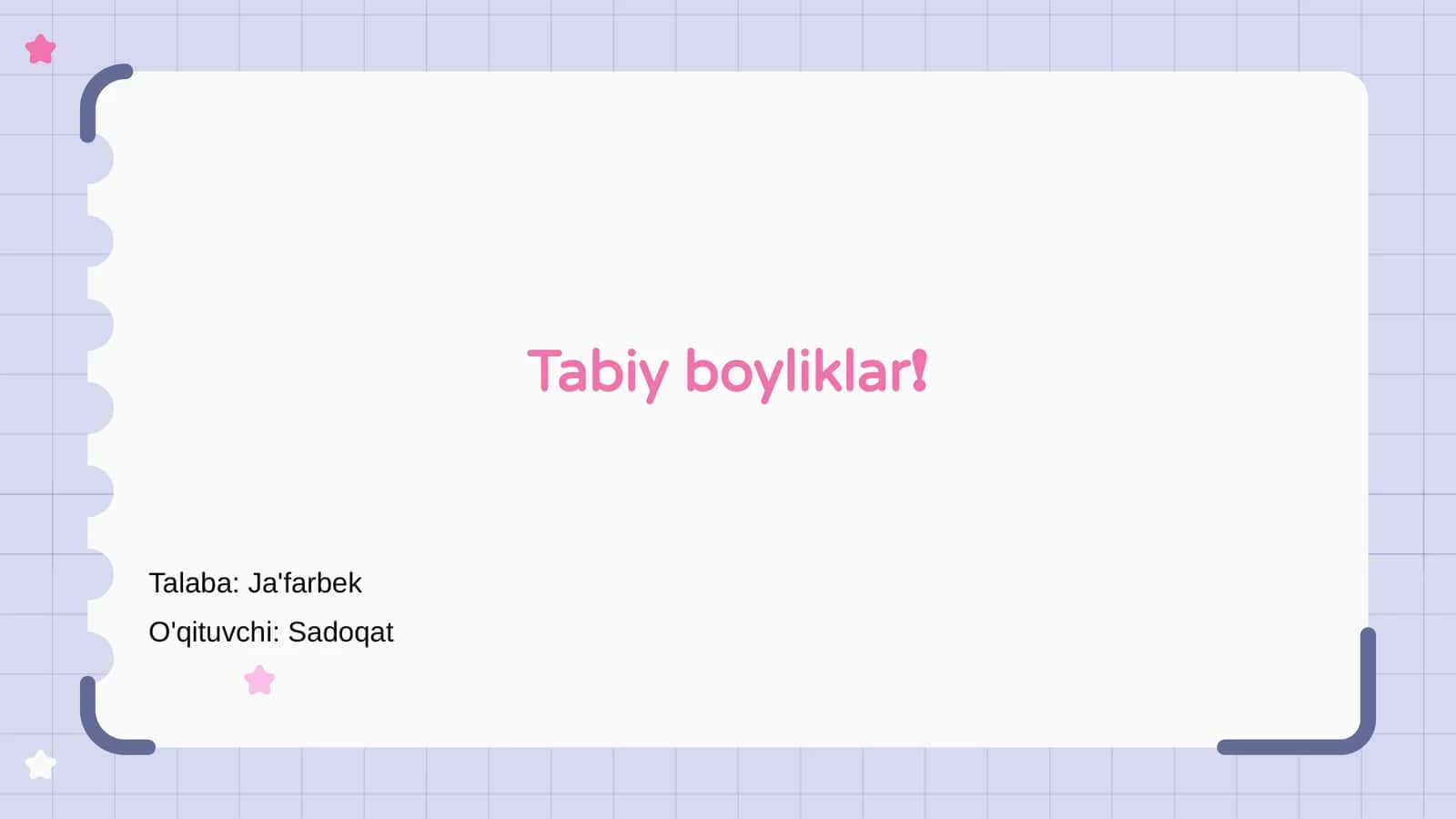 Tabiy boyliklar