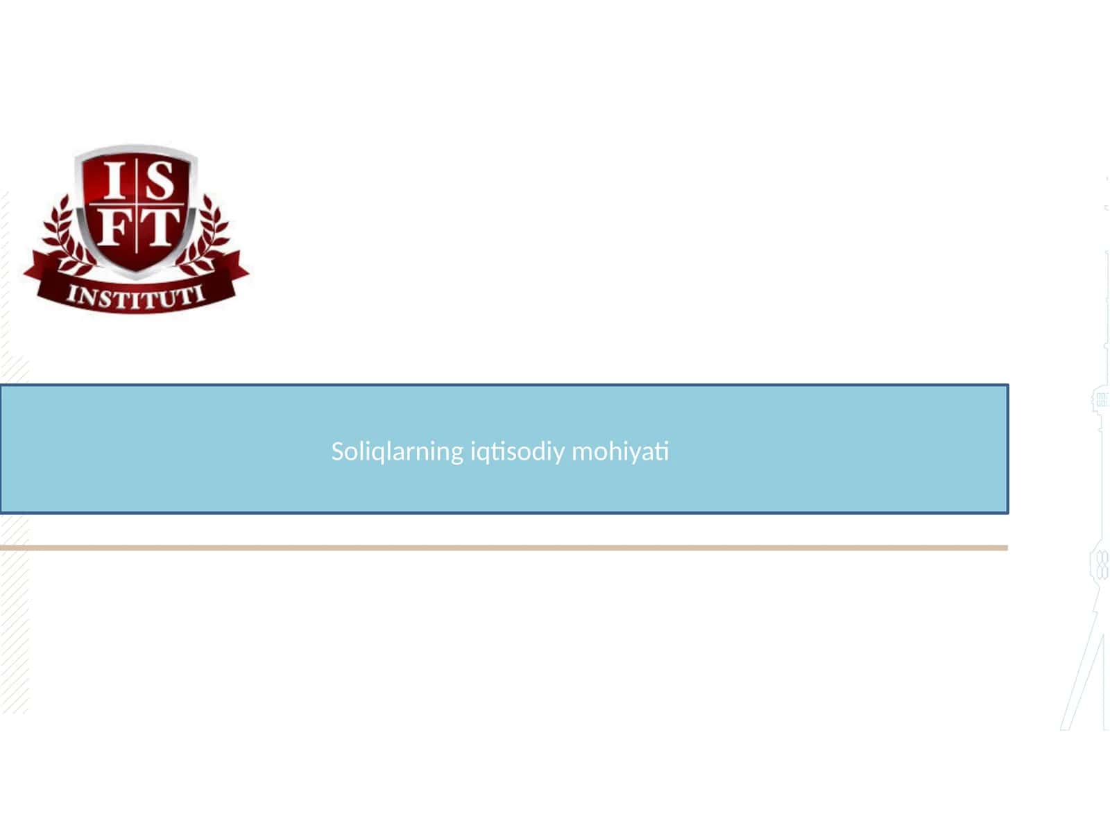 Soliqlarning iqtisodiy mohiyati