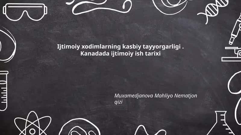 Kanadada ijtimoiy ish tarixi