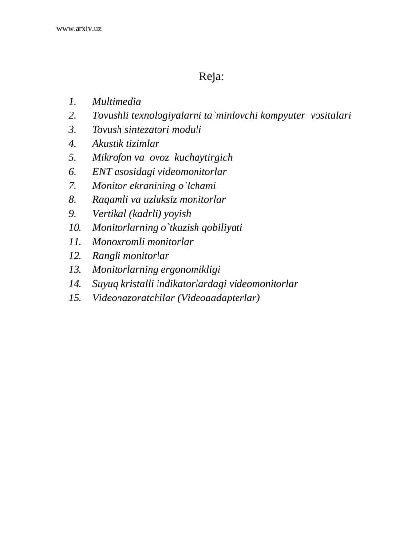 Multimedia