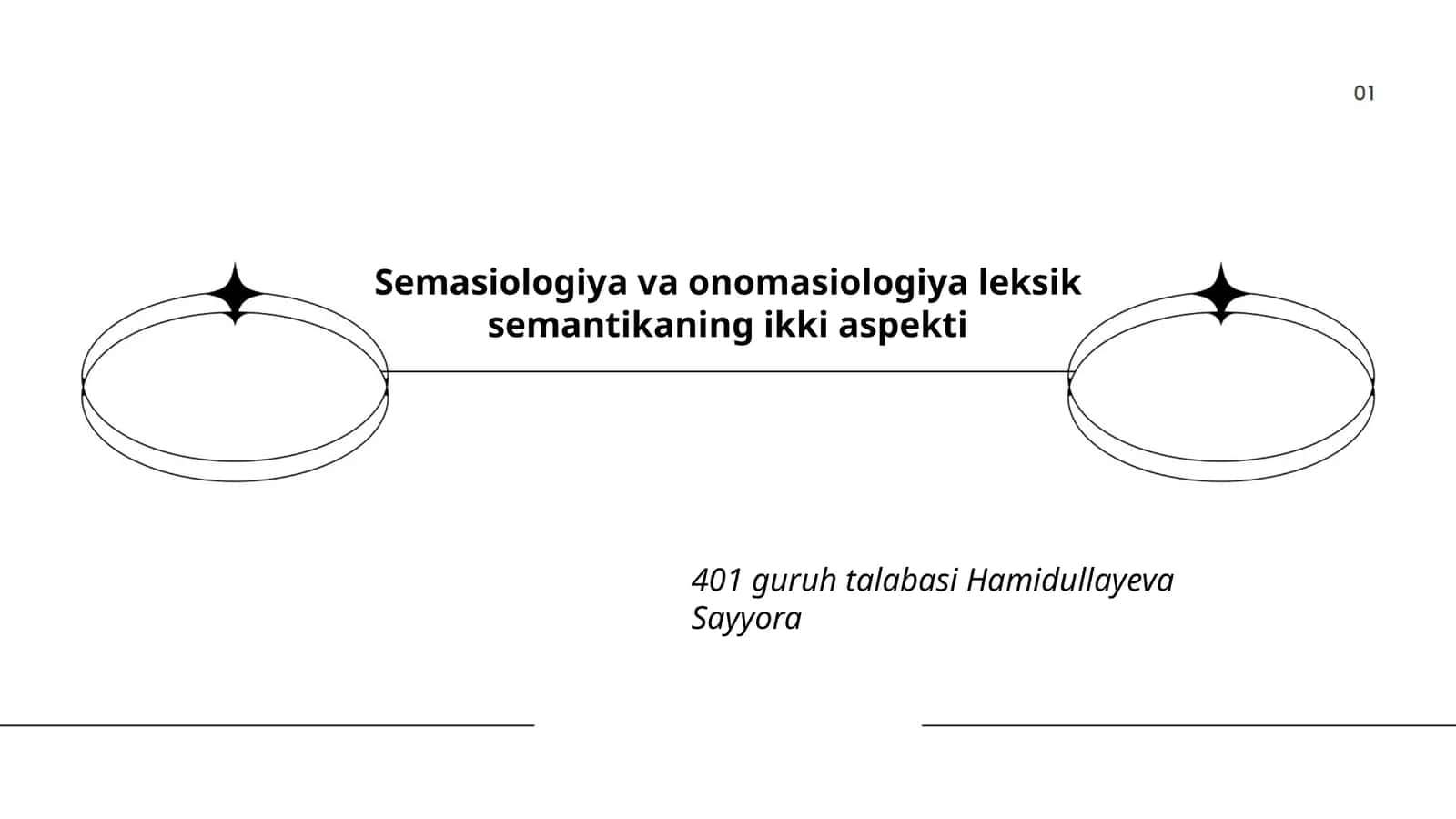 Semasiologiya va onomasiologiya leksik semantikaning ikki aspekti