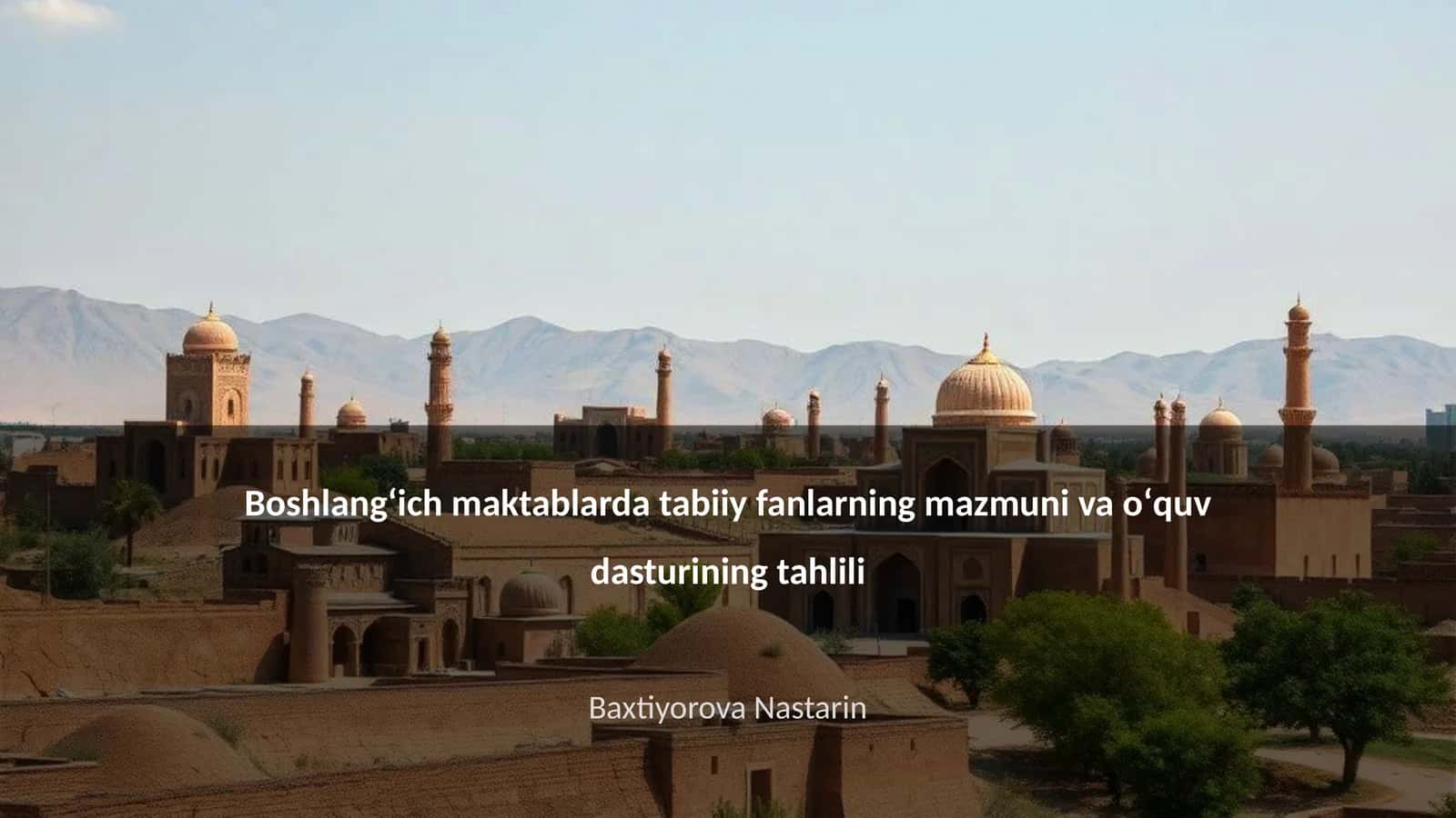 Tabiiy fanlar ta'limi