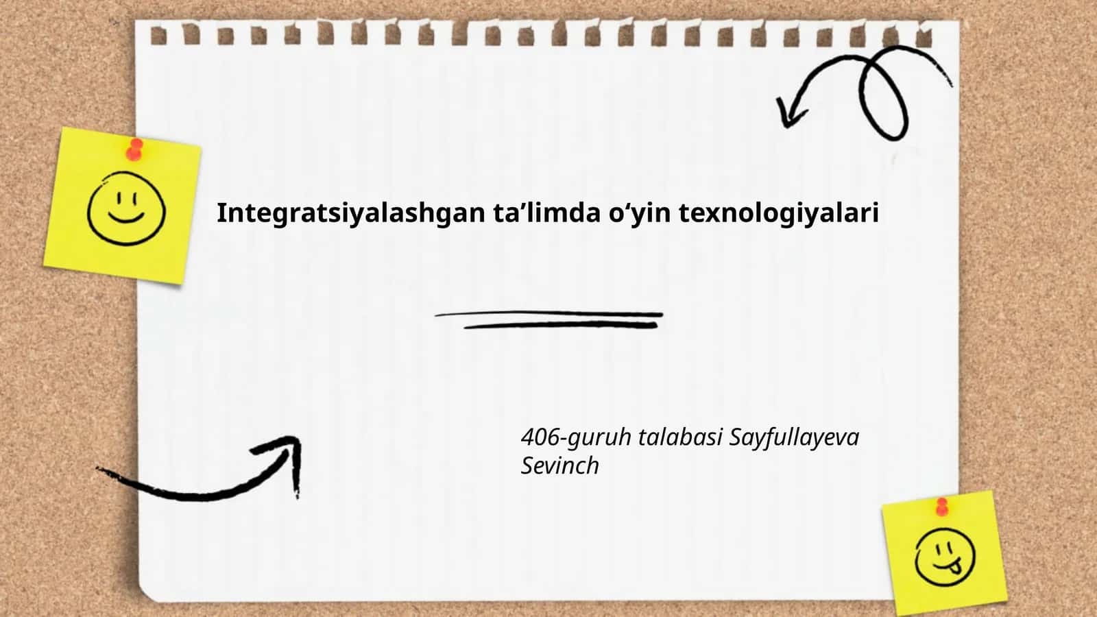 Integratsiyalashgan taʼlimda oʻyin texnologiyalari
