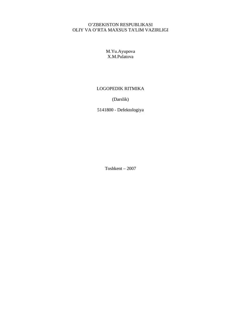 Logopedik ritmika