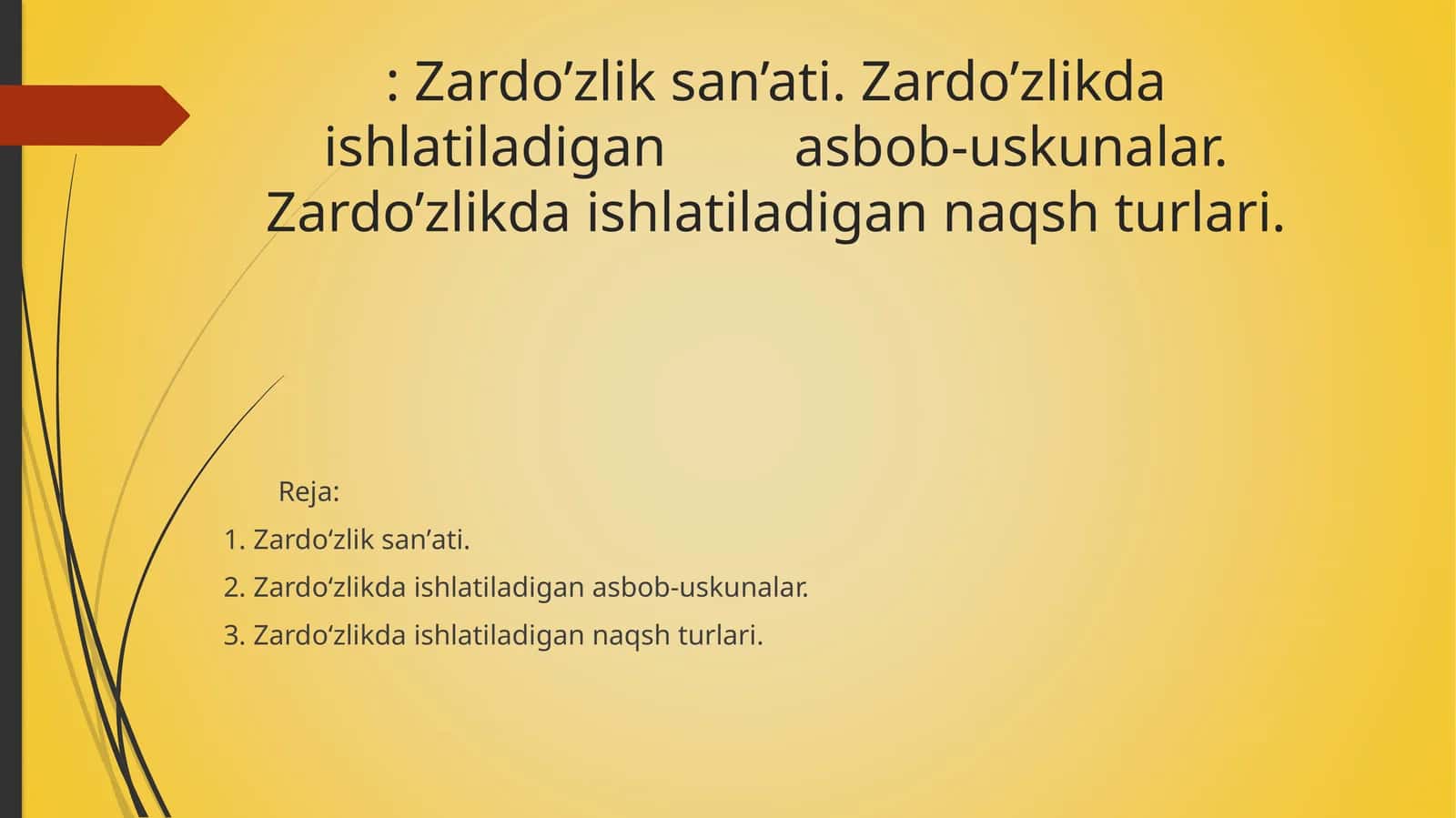 Zardo’zlik san’ati
