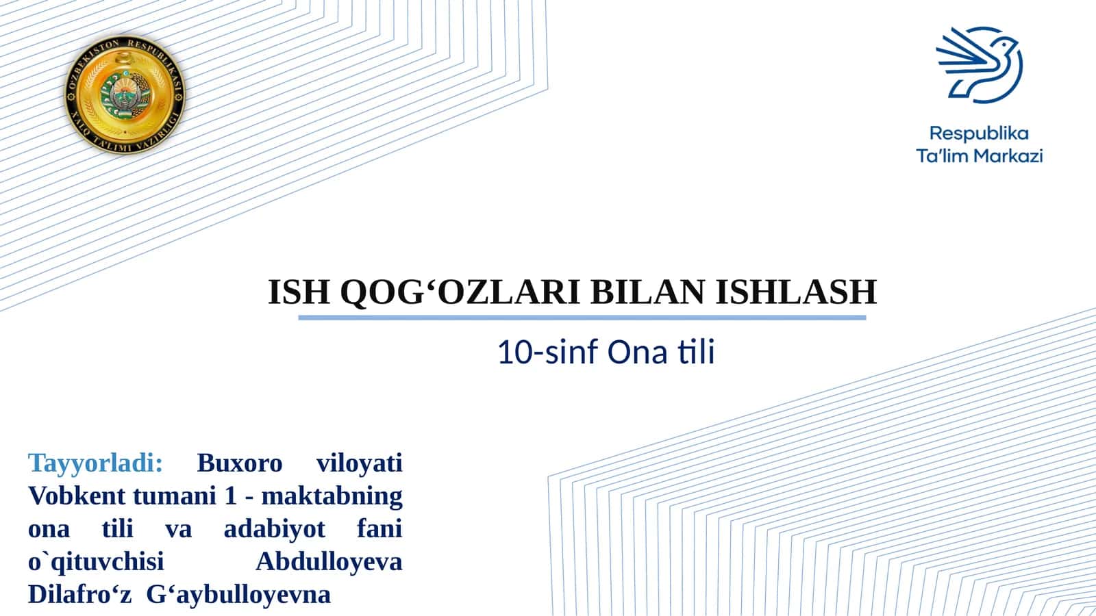 10-sinf Onatili